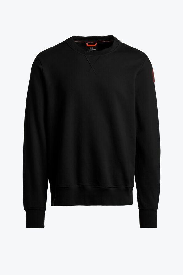 Black Parajumpers New Track Men's Sweatshirt | USA-210483 - Click Image to Close