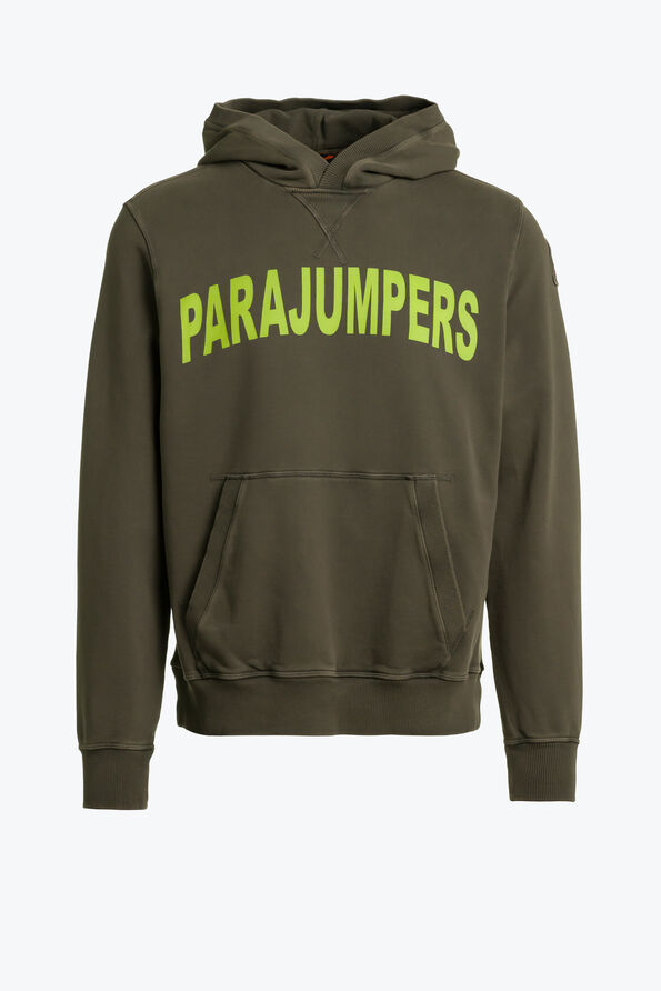 Dark Green Parajumpers Chess Men's Sweatshirt | USA-2706514 - Click Image to Close