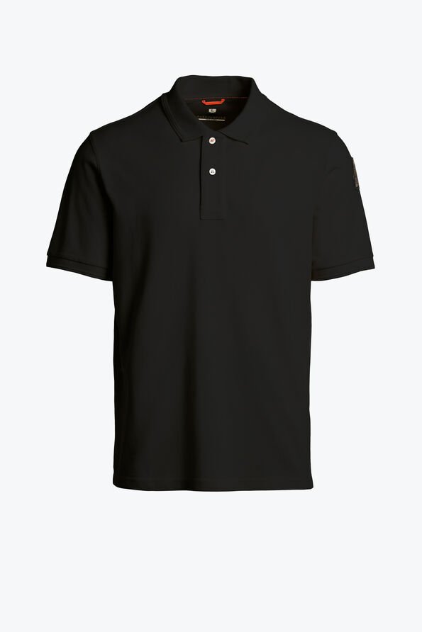Black Parajumpers Basic Men's Polo Shirts | USA-726354