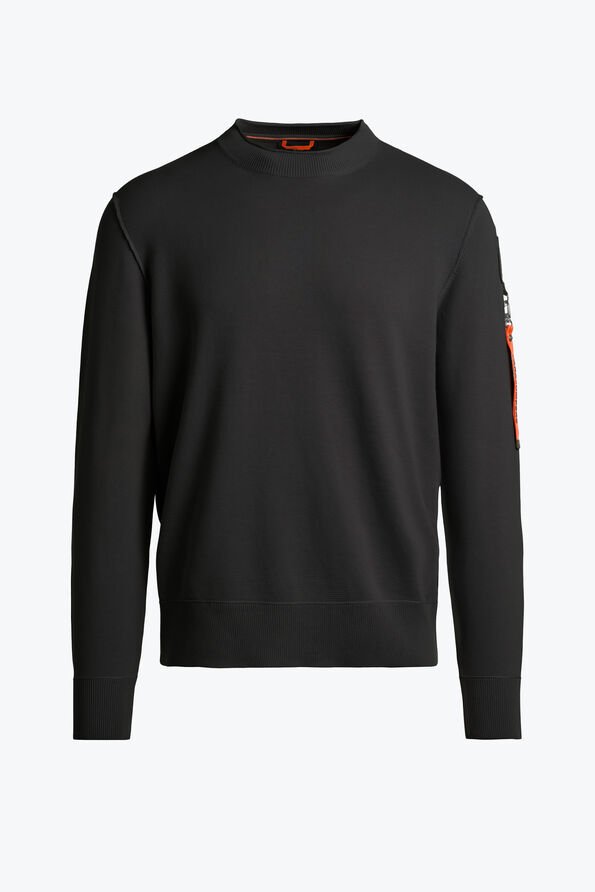 Black Parajumpers Braw Men's Sweatshirt | USA-7816035